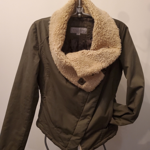 MARC NEW YORK jacket faux fur sherpa collar - Picture 7 of 12